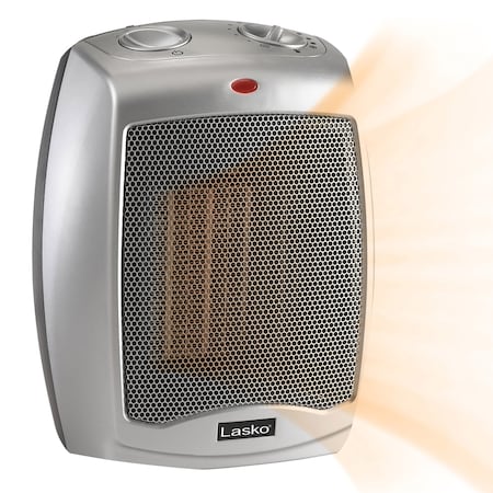 Almo 1500W Portable Ceramic Convection Heater with Adjustable Thermostat and Overheat Protection 754200